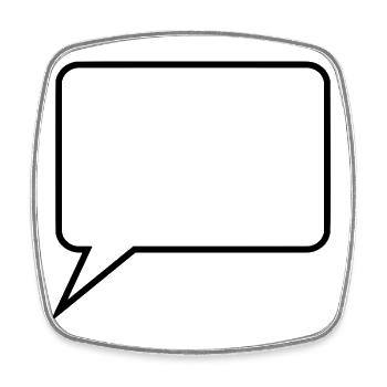Sprechblase Comic selbst gestalten personalisieren - Viereckiger Kühlschrankmagnet - Weiß - Vorne