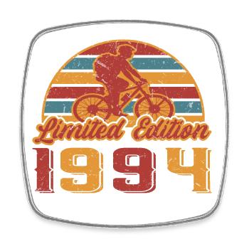 Fahrrad Mountainbike Radfahrerin Geburtstag 1994 - Viereckiger Kühlschrankmagnet - Weiß - Vorne