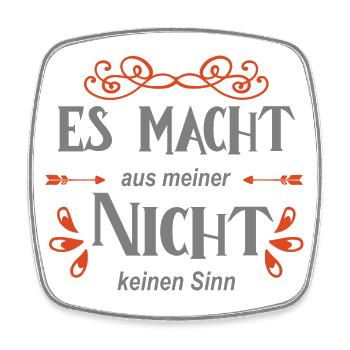 Politik Spruch - Viereckiger Kühlschrankmagnet - Weiß - Vorne