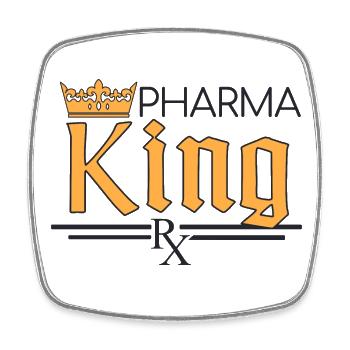 Apotheke | Pharma King - Viereckiger Kühlschrankmagnet - Weiß - Vorne