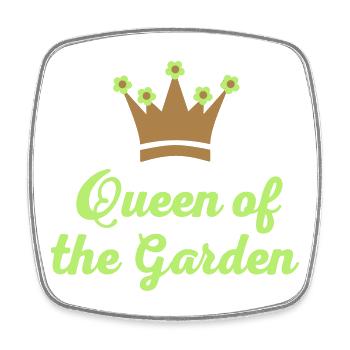 Garten - Viereckiger Kühlschrankmagnet - Weiß - Vorne