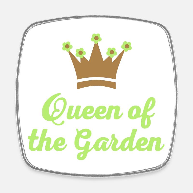 Garten - Viereckiger Kühlschrankmagnet - Weiß