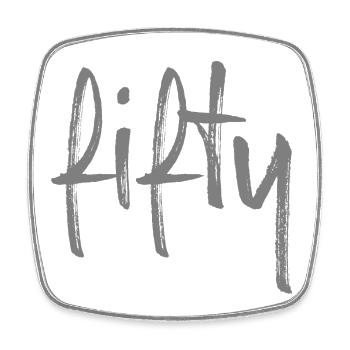 50 fifty birthday gift number fifty - Square fridge magnet - white - Front