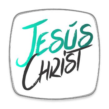Jesus Christus Jesus Christus - Viereckiger Kühlschrankmagnet - Weiß - Vorne