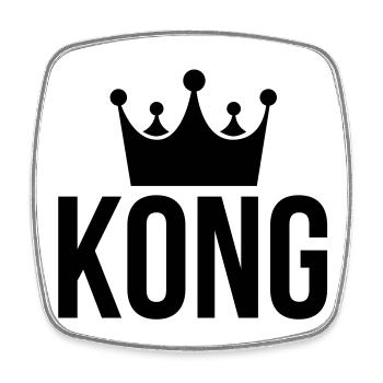 king kong - Square fridge magnet - white - Front