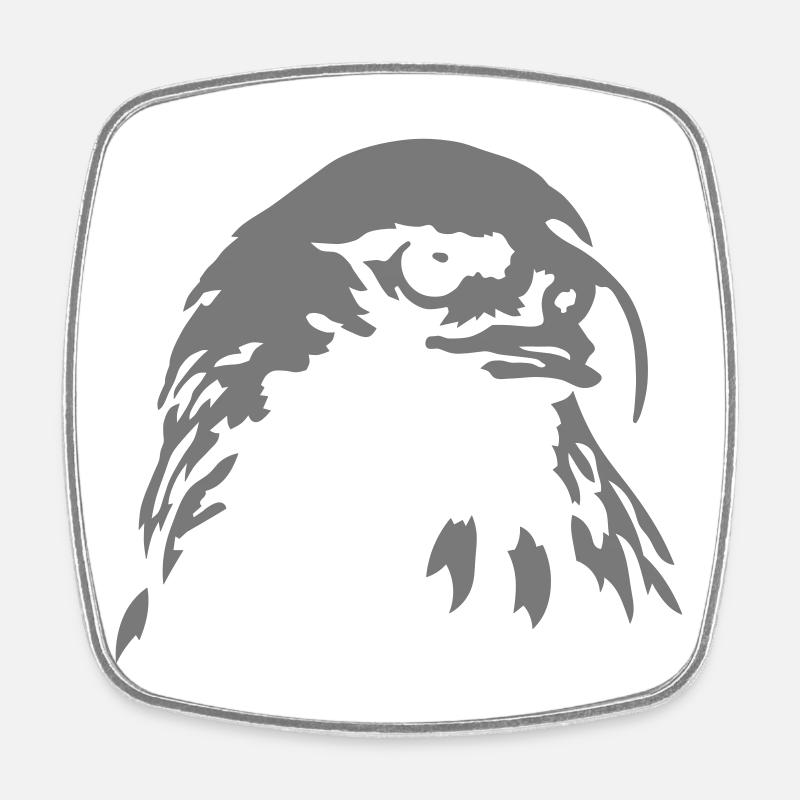 aigle - Magnet carré - blanc