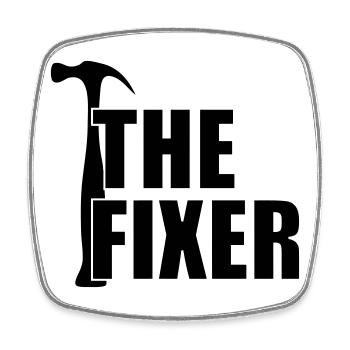 The Fixer ! - Magnet carré - blanc - Devant