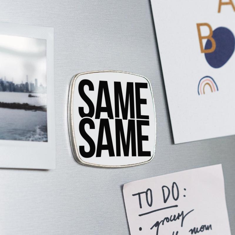 Square fridge magnet