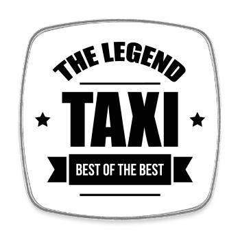 Taxi, the legend - Magnet carré - blanc - Devant