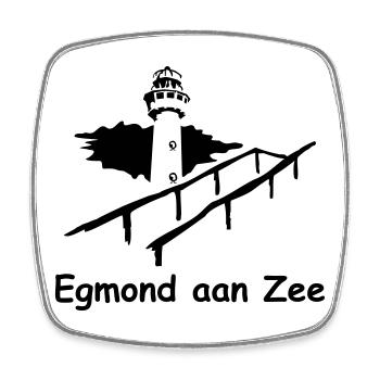 lighthouse - Square fridge magnet - white - Front