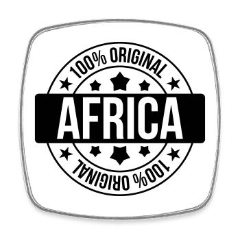 Africa / Africain / Afrique / Africain - Magnet carré - blanc - Devant