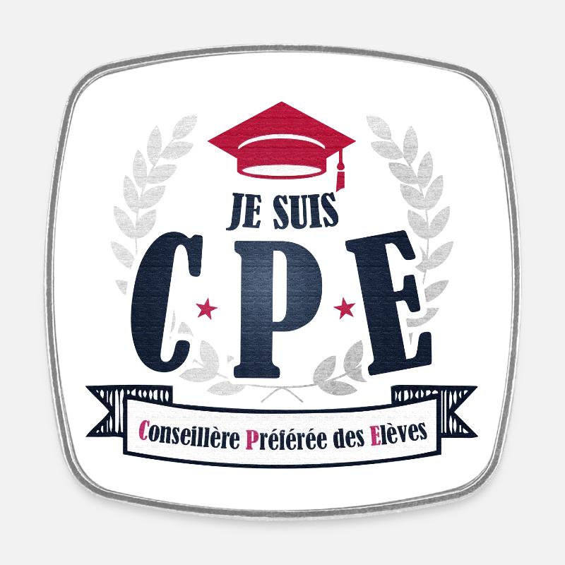 CPE - Magnet carré - blanc