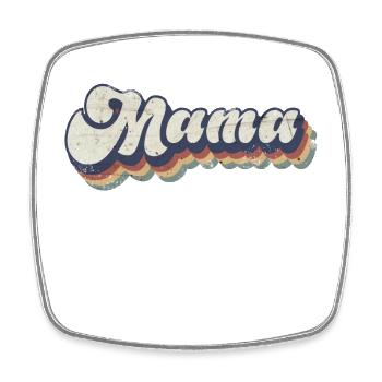 Mama Retro Vintage - Viereckiger Kühlschrankmagnet - Weiß - Vorne