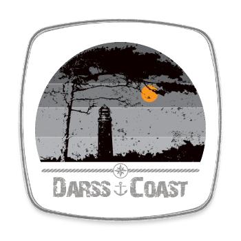Darss Coast - Halbinsel Darss - Viereckiger Kühlschrankmagnet - Weiß - Vorne