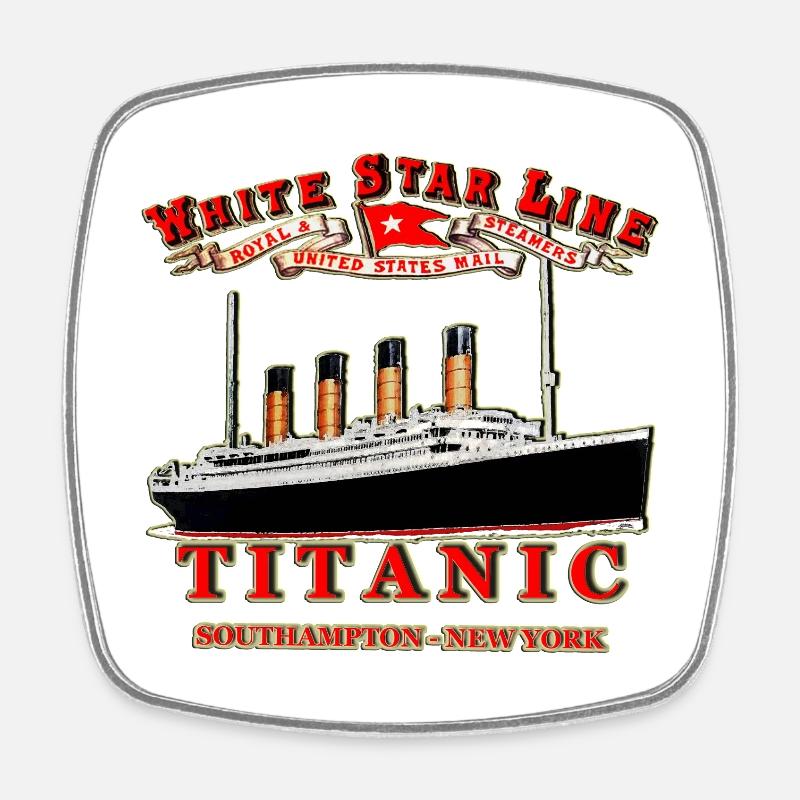 TITANIC liner creation Louis RUNEMBERG © Adagp - Square fridge magnet - white
