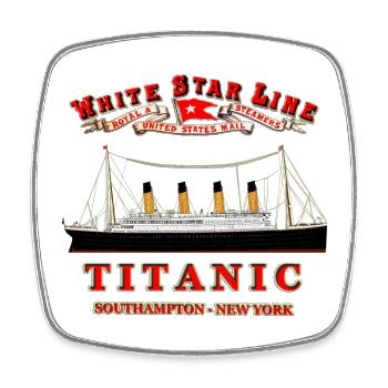 TITANIC ORIGINAL CREATION Louis RUNEMBERG © Adagp - Square fridge magnet - white - Front