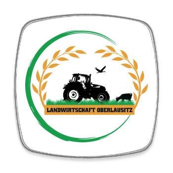 Logo - Viereckiger Kühlschrankmagnet - Weiß - Vorne