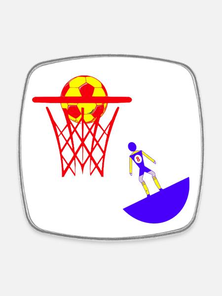 Panier de basket-ball Subbuteo - Magnet carré - blanc