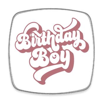 Birthday Boy - Geburtstagsparty Geschenk für Kinder Jungen - Viereckiger Kühlschrankmagnet - Weiß - Vorne
