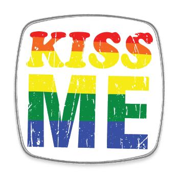 Reggae Stilvolles Pride-Design - Viereckiger Kühlschrankmagnet - Weiß - Vorne