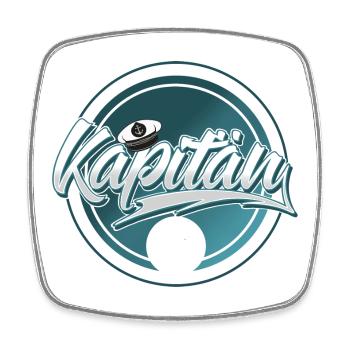 Kapitän - Viereckiger Kühlschrankmagnet - Weiß - Vorne