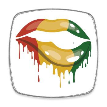 Juneteenth Black History Day Pride Gift - Square fridge magnet - white - Front