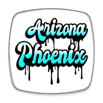 Design Phoenix Arizona - Magnet carré - blanc - Devant
