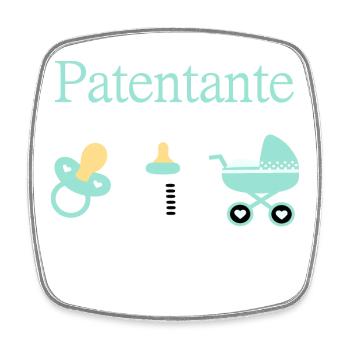 Patentante Taufe Geburt Junge - Viereckiger Kühlschrankmagnet - Weiß - Vorne