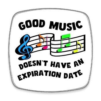 has no expiration date * - Square fridge magnet - white - Front