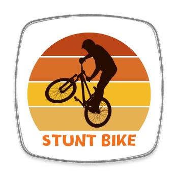 Fahrrad, Fahrrad, Fahrradcross - Viereckiger Kühlschrankmagnet - Weiß - Vorne