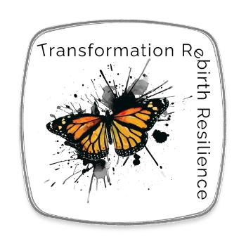 Schmetterling - Transformation, Wiedergeburt, Resilienz - Viereckiger Kühlschrankmagnet - Weiß - Vorne