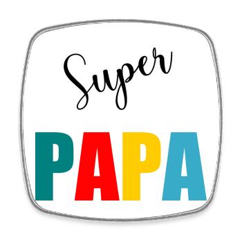 CHRISTMAS. YEAR. ANNIVERSARY. RETIREMENT. DAD. MAMAM. - Square fridge magnet - white - Front
