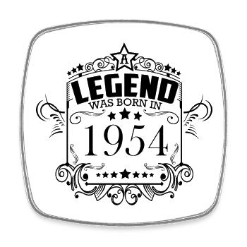 Millésime 1954 Anniversaire Vintage - Magnet carré - blanc - Devant