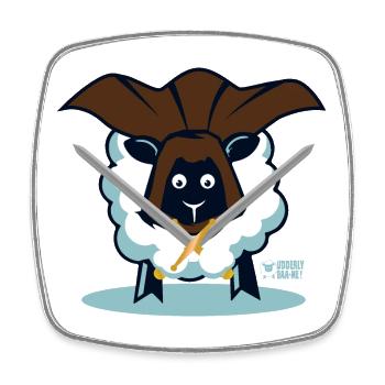 Ewe un guerrier ? - Magnet carré - blanc - Devant