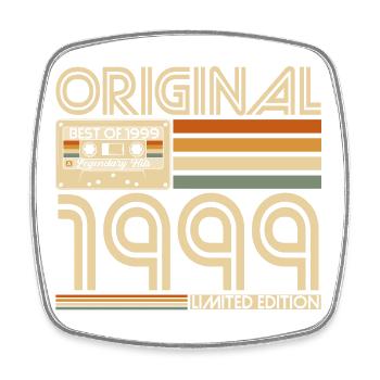 1999 Vintage rétro Vintage cadeau d’anniversaire - Magnet carré - blanc - Devant