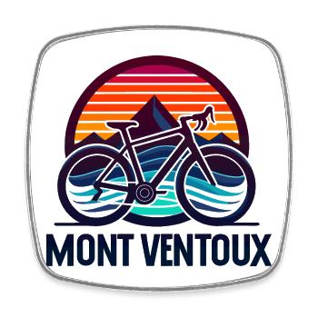 MONT VENTOUX The conquest of Mont Ventoux - Square fridge magnet - white - Front
