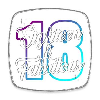 18 Cadeau d’anniversaire anniversaire disant 18 ans - Magnet carré - blanc - Devant