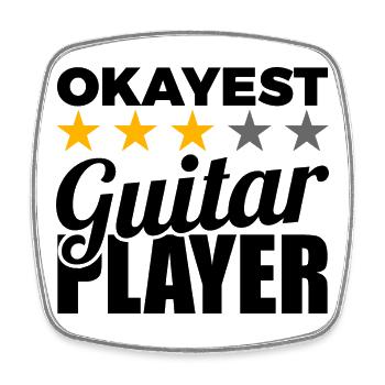 Okayest Guitar Player - Viereckiger Kühlschrankmagnet - Weiß - Vorne
