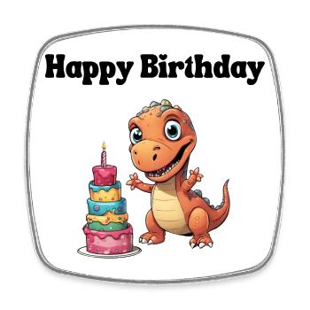 Joyeux anniversaire - Félicitations - Magnet carré - blanc - Devant