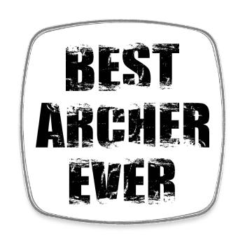 Best Archer - Viereckiger Kühlschrankmagnet - Weiß - Vorne
