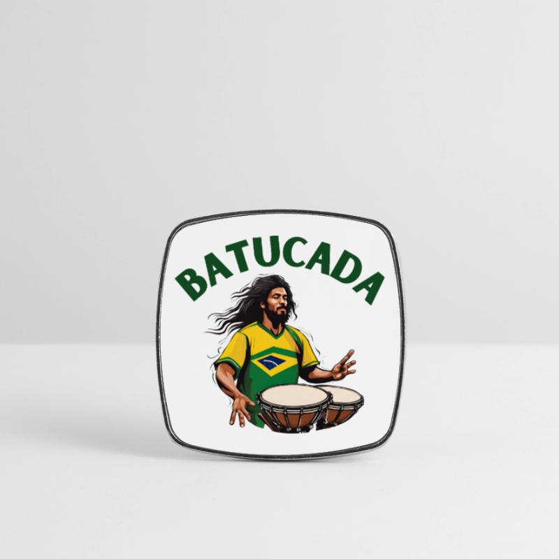 Batucada, batucada player, percussion Square fridge magnet