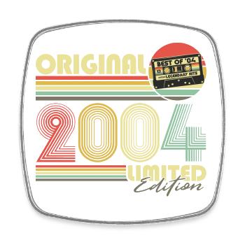 Original 2004 Vintage Anniversaire Vintage Rétro - Magnet carré - blanc - Devant
