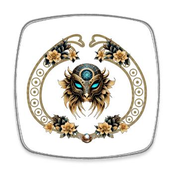 Masque de fantaisie génial. - Magnet carré - blanc - Devant