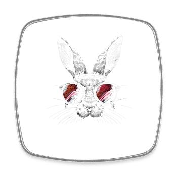 Trop Hip To Hop Lapin De Pâques Dictons Drôles Pâques - Magnet carré - blanc - Devant
