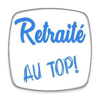 RETRAITE. RETRAITE. RETRAITEE. SENIOR. MAMIE. PAPY - Magnet carré - blanc - Devant