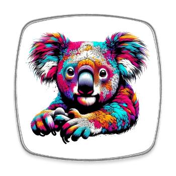 Koala - Viereckiger Kühlschrankmagnet - Weiß - Vorne