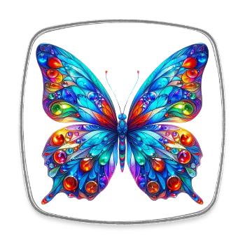 Butterfly - Square fridge magnet - white - Front