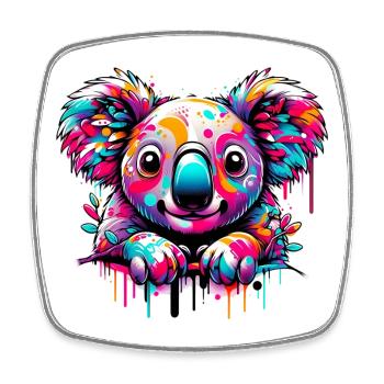 Koala - Square fridge magnet - white - Front