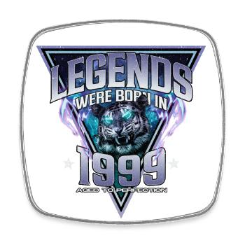 Legends were born in 1999 - Square fridge magnet - white - Front