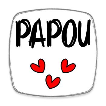 HAPPY FATHER'S DAY. DAD. FATHER'S DAY. FATHER - Square fridge magnet - white - Front